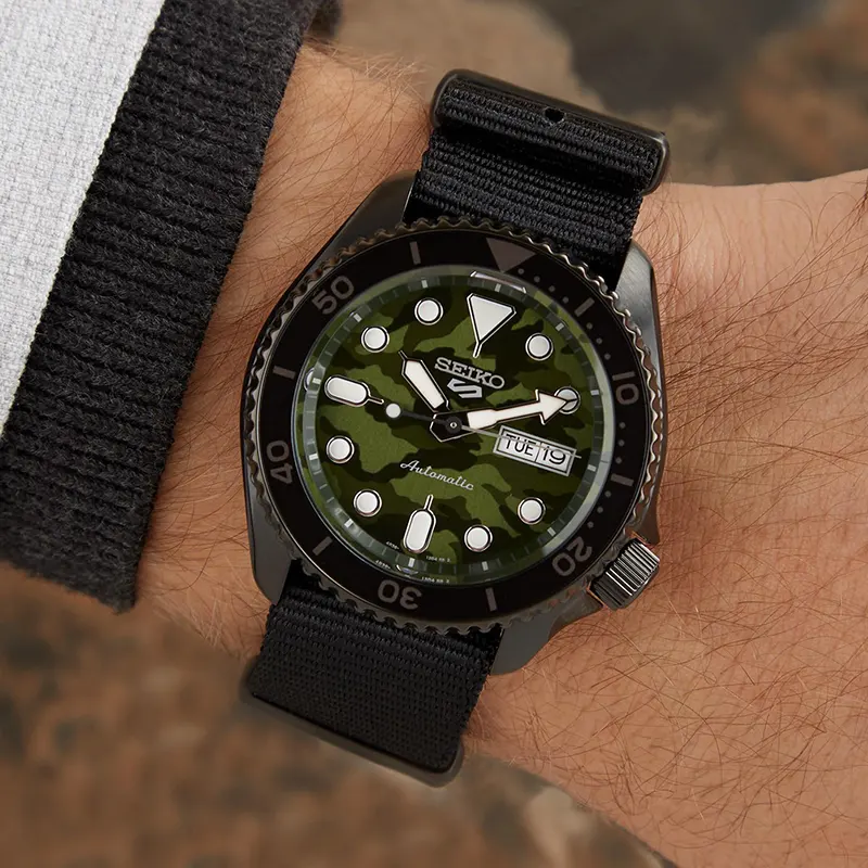 Seiko 5 Men's  Sports SKX 'Camouflage' Street Style Watch | SRPJ37K1